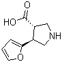 (3S,4S)-4-(呋喃-2-基)吡咯烷-3-羧酸分子结构 (CAS 959579-57-8)