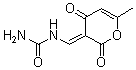 N-[(6-甲基-2,4-二氧代-2H-吡喃-3(4H)-亚基)甲基]-脲分子结构 (CAS 96015-52-0)