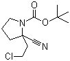 2-(2-氯乙基)-2-氰基-1-吡咯烷羧酸叔丁酯分子结构 (CAS 960294-12-6)