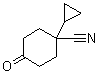 1-环丙基-4-氧代环己烷甲腈分子结构 (CAS 960370-97-2)