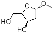 甲基 2-脱氧-alpha-D-苏式-呋喃戊糖苷分子结构 (CAS 96038-80-1)