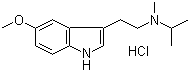 N-异丙基-N-甲基-5-甲氧基色胺盐酸盐分子结构 (CAS 96096-54-7)