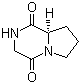(R)-六氢吡咯并[1,2-a]吡嗪-1,4-二酮分子结构 (CAS 96193-26-9)