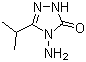 4-氨基-3-异丙基-1,2,4-三唑啉-5-酮分子结构 (CAS 96240-10-7)