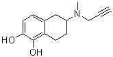 5,6,7,8-四氢-6-(甲基-2-丙炔基氨基)-1,2-萘二酚分子结构 (CAS 96333-04-9)