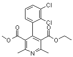 脱氢非洛地平分子结构 (CAS 96382-71-7)