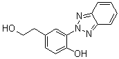 2-[2'-羟基-5'-(2-羟基乙基苯基)]-2H-苯并三氮唑分子结构 (CAS 96549-95-0)