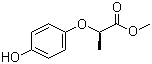 structure of CAS# 96562-58-2, Methyl (R)-(+)-2-(4-hydroxyphenoxy)propanoate;methyl (2R)-2-(4-hydroxyphenoxy)propanoate