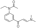 N-乙基-N-3-((3-二甲氨基-1-氧代-2-丙烯基)苯基)乙酰胺分子结构 (CAS 96605-66-2)