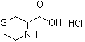 3-硫代吗啉羧酸盐酸盐分子结构 (CAS 96612-95-2)