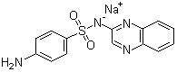 磺胺喹噁啉钠分子结构 (CAS 967-80-6)