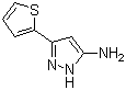 结构式 CAS# 96799-03-0, 5-氨基-3-(2-噻吩基)吡唑