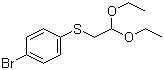 1-溴-4-[(2,2-二乙氧基乙基)硫基]苯分子结构 (CAS 96804-05-6)