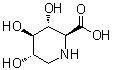 (2S,3R,4R,5S)-3,4,5-三羟基-2-哌啶羧酸分子结构 (CAS 96861-04-0)