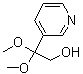 beta,beta-二甲氧基-3-吡啶乙醇分子结构 (CAS 96994-63-7)