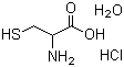 结构式 CAS# 96998-61-7, DL-盐酸半胱氨酸一水; DL-半胱氨酸盐酸盐一水物
