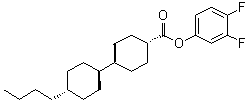 (反式,反式)-4'-丁基-[1,1'-联环己烷]-4-羧酸 3,4-二氟苯基酯分子结构 (CAS 97398-74-8)