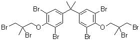 2,2-双[3,5-二溴-4-(2,3-二溴-2-甲基丙氧基)苯基]丙烷分子结构 (CAS 97416-84-7)