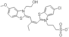 致敏性染料红 SR9分子结构 (CAS 97558-30-0)
