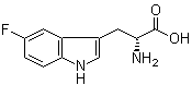 5-氟-D-色氨酸分子结构 (CAS 97749-24-1)