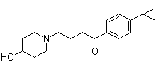 1-[3-(4-叔丁基苯甲酰)丙基]-4-羟基哌啶分子结构 (CAS 97928-18-2)