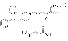 富马酸依巴斯汀分子结构 (CAS 97928-20-6)