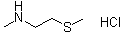结构式 CAS# 98021-13-7, N-甲基-2-(甲硫基)乙胺盐酸盐
