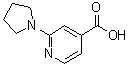 2-(1-Pyrrolidinyl)-4-pyridinecarboxylic acid molecular structure (CAS 98088-04-1)
