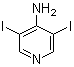 结构式 CAS# 98136-86-8, 3,5-二碘吡啶-4-胺