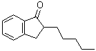 2,3-二氢-2-戊基-1H-茚-1-酮分子结构 (CAS 98190-98-8)