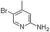 2-氨基-5-溴-4-甲基吡啶分子结构 (CAS 98198-48-2)