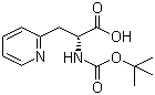 Boc-D-2-吡啶基丙氨酸分子结构 (CAS 98266-32-1)