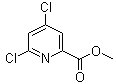 4,6-二氯吡啶-2-羧酸甲酯分子结构 (CAS 98273-19-9)
