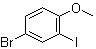 4-溴-2-碘苯甲醚分子结构 (CAS 98273-59-7)
