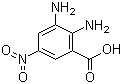 2,3-二氨基-5-硝基苯甲酸分子结构 (CAS 98279-87-9)