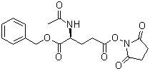 N-Acetyl-5-[(2,5-dioxo-1-pyrrolidinyl)oxy]-5-oxo-L-norvaline phenylmethyl ester molecular structure (CAS 98318-09-3)