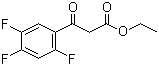 2,4,5-三氟苯甲酰乙酸乙酯分子结构 (CAS 98349-24-7)