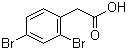 2,4-二溴苯乙酸分子结构 (CAS 98434-44-7)
