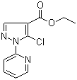5-氯-1-(2-吡啶基)-1H-吡唑-4-羧酸乙酯分子结构 (CAS 98475-61-7)