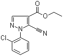 1-(2-氯苯基)-5-氰基-1H-吡唑-4-甲酸乙酯分子结构 (CAS 98476-18-7)
