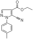 5-氰基-1-对甲苯基-1H-吡唑-4-羧酸乙酯分子结构 (CAS 98476-29-0)