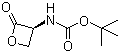 N-叔丁氧羰基-L-丝氨酸 beta-内酯分子结构 (CAS 98541-64-1)