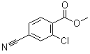 2-氯-4-氰基苯甲酸甲酯分子结构 (CAS 98592-34-8)