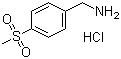 4-(甲磺酰基)苄胺盐酸盐分子结构 (CAS 98593-51-2)