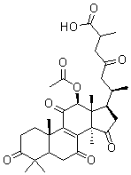 灵芝酸 F分子结构 (CAS 98665-15-7)