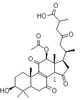 灵芝酸 H分子结构 (CAS 98665-19-1)