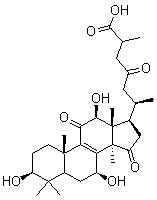 灵芝酸 G分子结构 (CAS 98665-22-6)