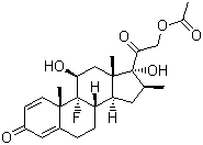 醋酸倍他米松分子结构 (CAS 987-24-6)