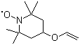 4-乙烯氧基-2,2,6,6-四甲基-1-哌啶氮氧化物分子结构 (CAS 98701-84-9)