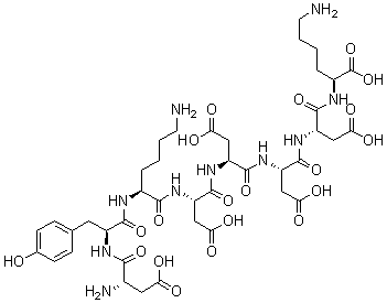 结构式 CAS# 98849-88-8, FLAG Peptide